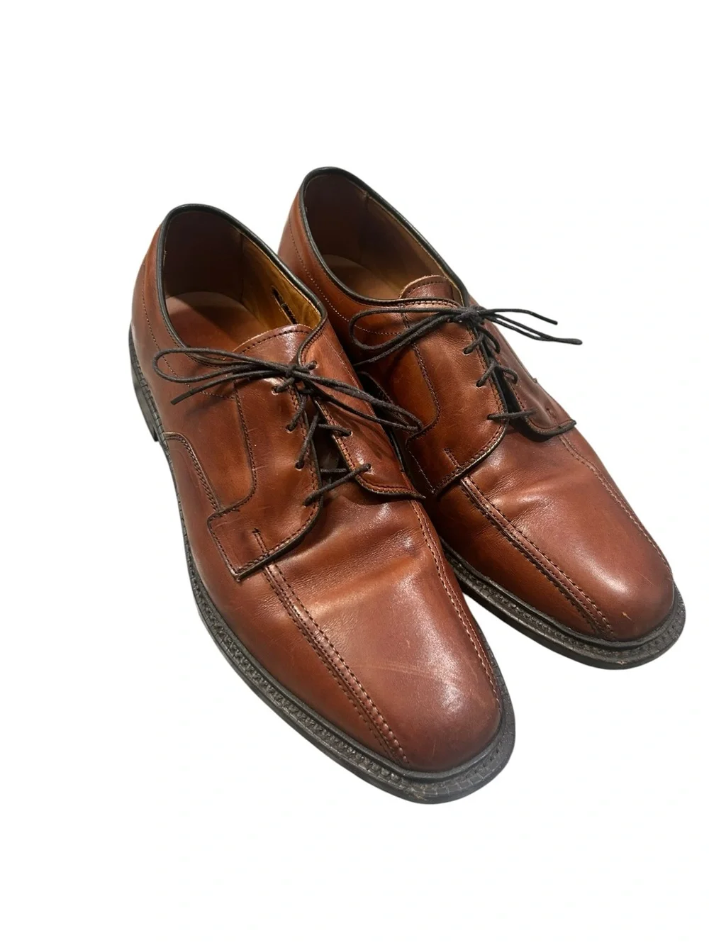 Allen Edmonds Dawson Men's Brown Leather Lace-Up Dress Shoes 10 D Business